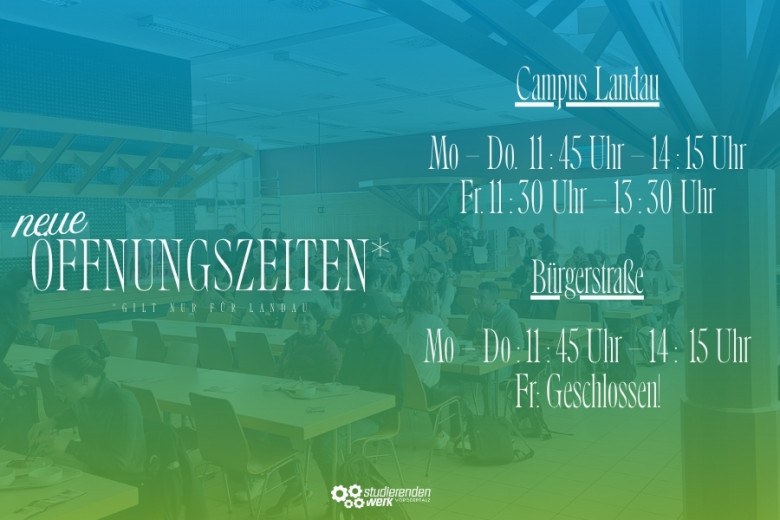 Landau: Neue Mensaöffungszeiten!