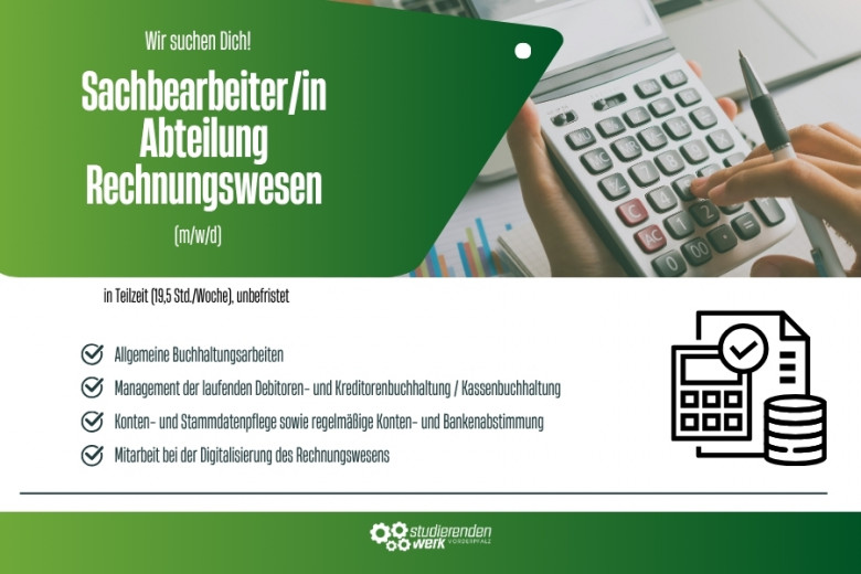 We are looking for you as an accounting clerk (m/f/d) We are looking for you as an accounting clerk (m/f/d)
