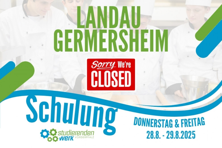 Cafeteria & cafeteria closed due to training days