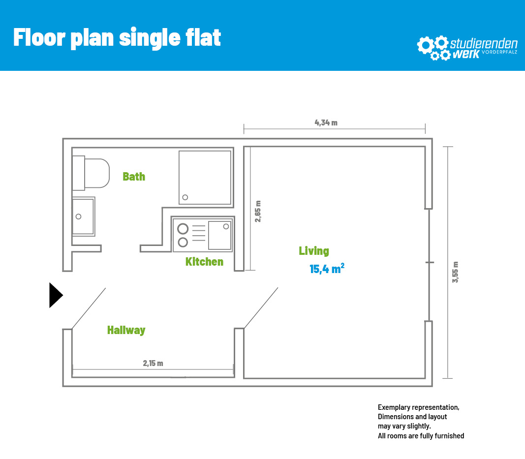 Floor plan single Apartment